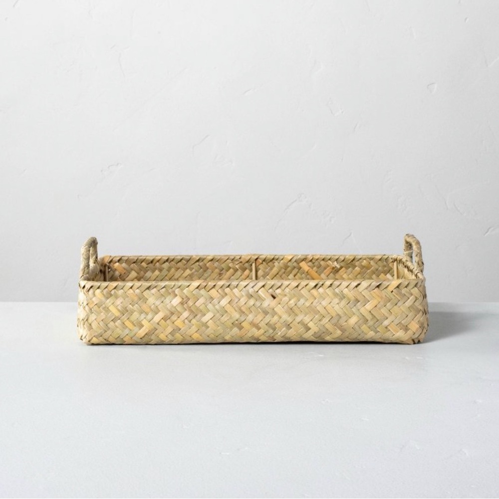 Hearth and Hand with Magnolia 8”x12” Natural Woven Grass Tray